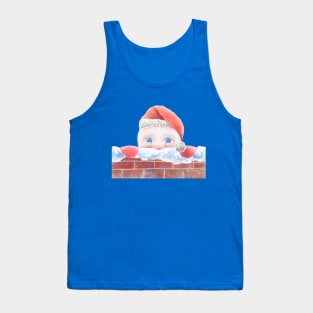 Christmas- Santa Claus with big nose - Watercolor Tank Top